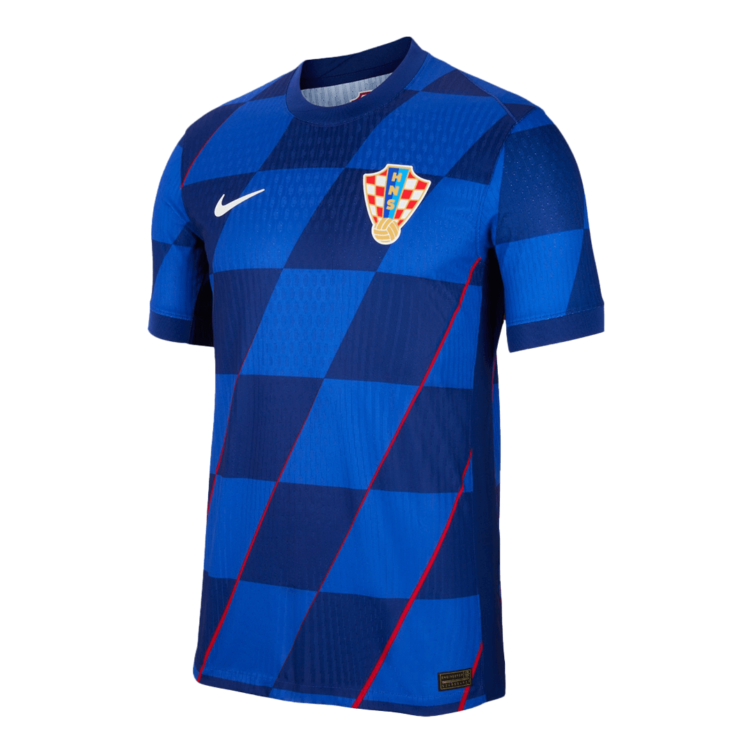 Croatia Away Jersey Authentic EURO - gojersey