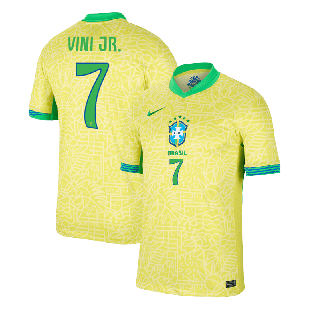 Brazil VINI JR. #7 Home Jersey Copa America - gojersey