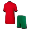Portugal Home Jersey Kit EURO 2024 Kids(Jersey+Shorts) - gojersey