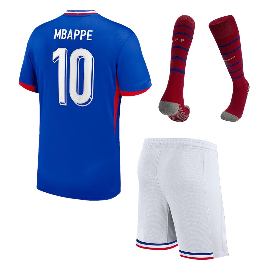 France MBAPPE #10 Home Jersey Kit EURO Kids(Jersey+Shorts+Socks) - gojersey
