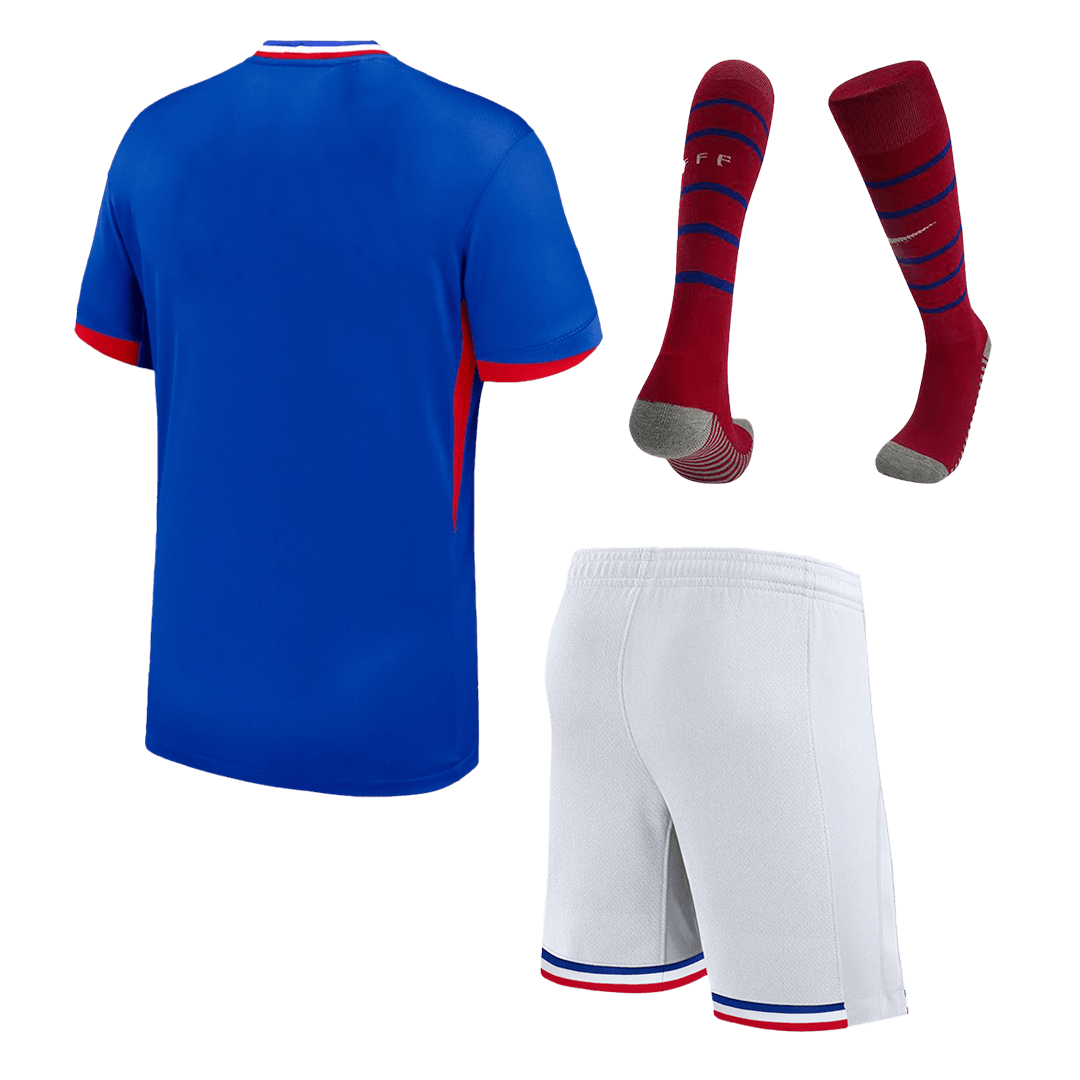 France Home Jersey Kit EURO Kids(Jersey+Shorts+Socks) - gojersey