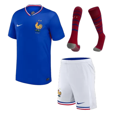 France Home Jersey Kit EURO 2024 Kids(Jersey+Shorts+Socks) - gojersey