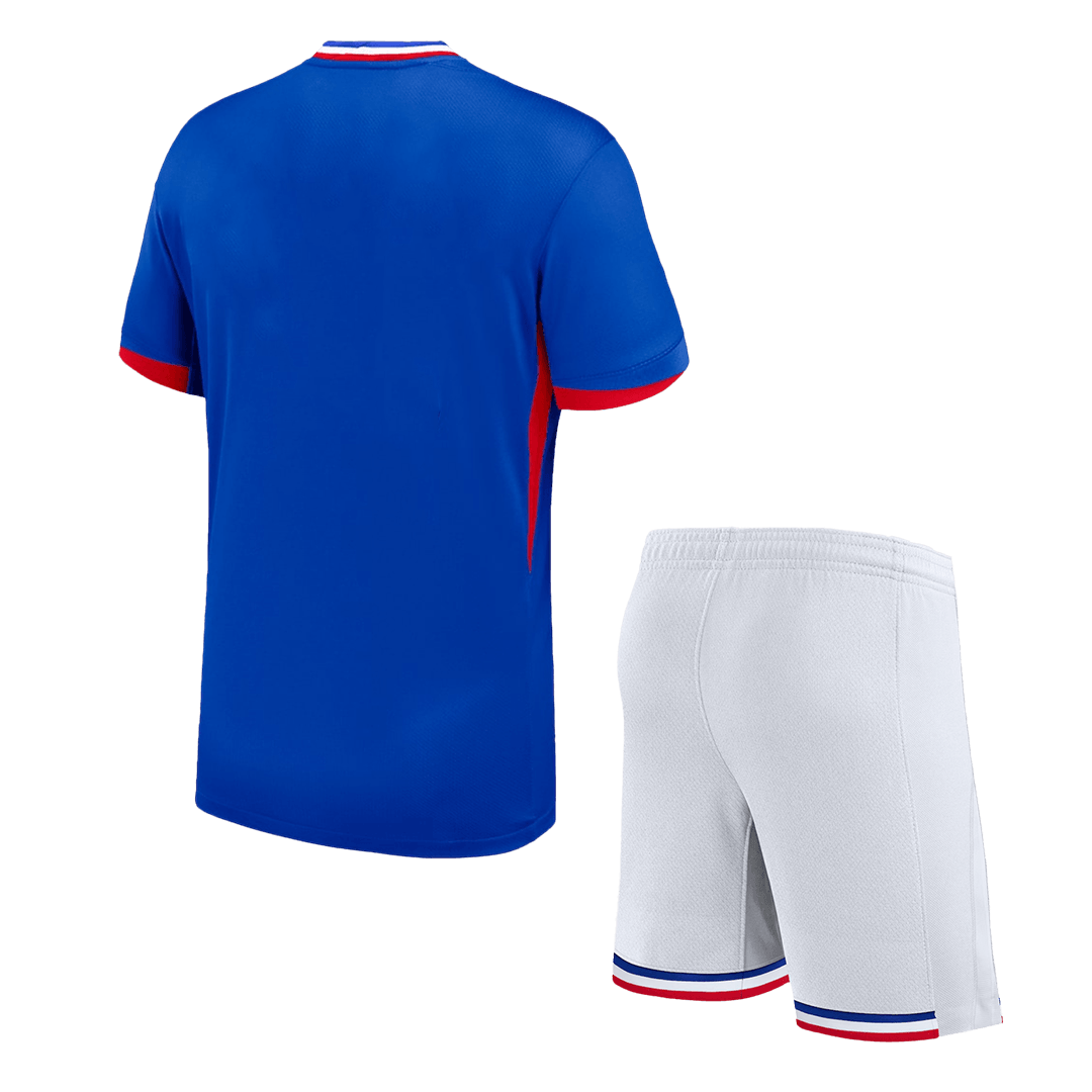 France Home Jersey Kit EURO Kids(Jersey+Shorts) - gojersey