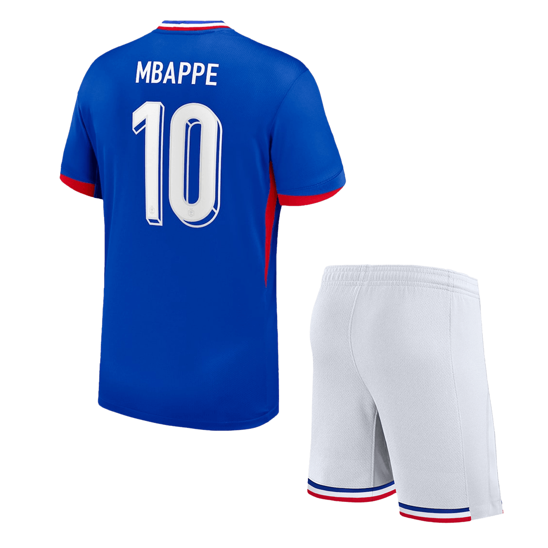 France MBAPPE #10 Home Jersey Kit EURO Kids(Jersey+Shorts) - gojersey
