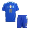 Argentina MESSI #10 Away Jersey Kit Kids(Jersey+Shorts) - gojersey
