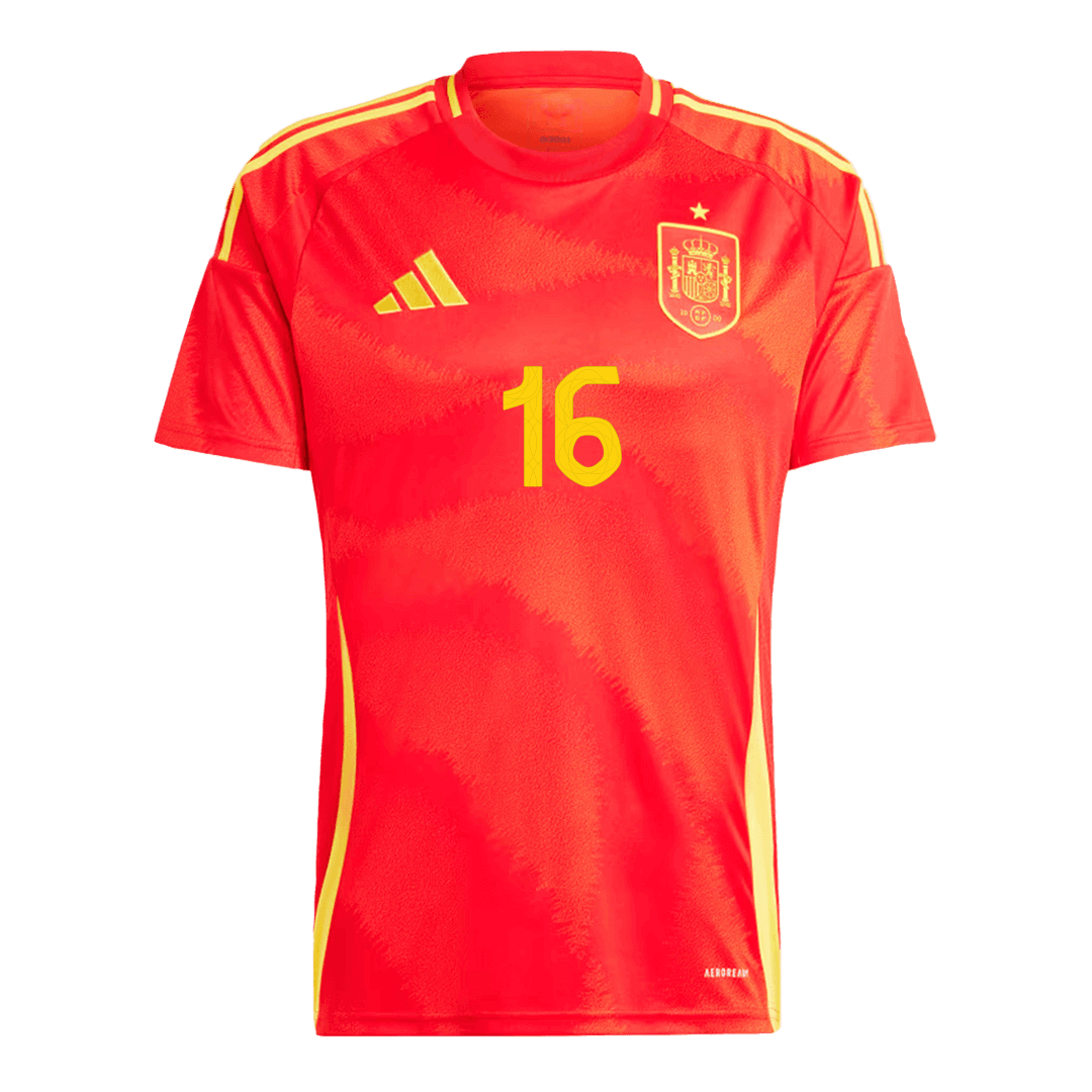 Spain RODRIGO #16 Home Jersey EURO - gojersey