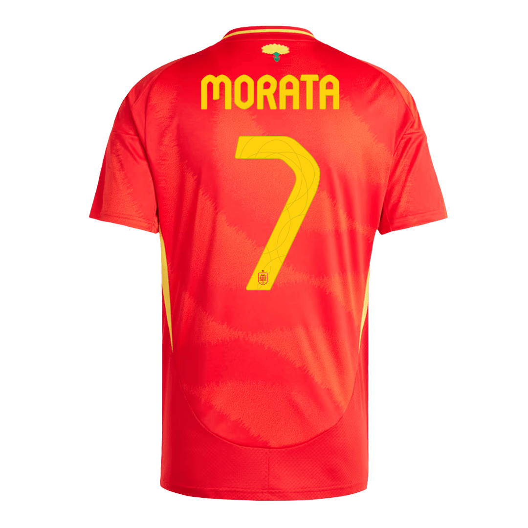 Spain MORATA #7 Home Jersey EURO - gojersey