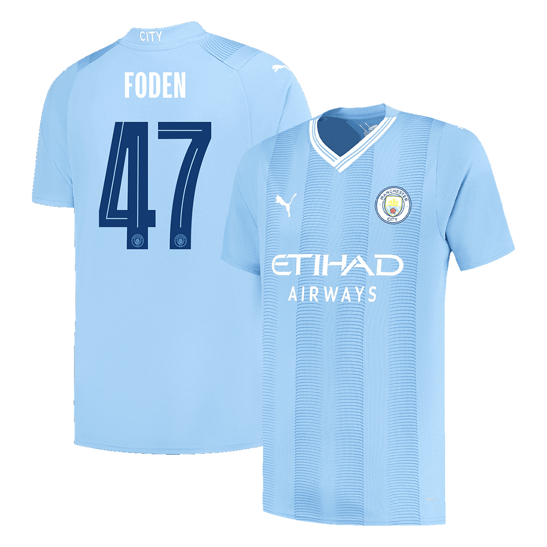 Manchester City FODEN #47 Home Jersey 2023/24 - UCL Edition - gojersey