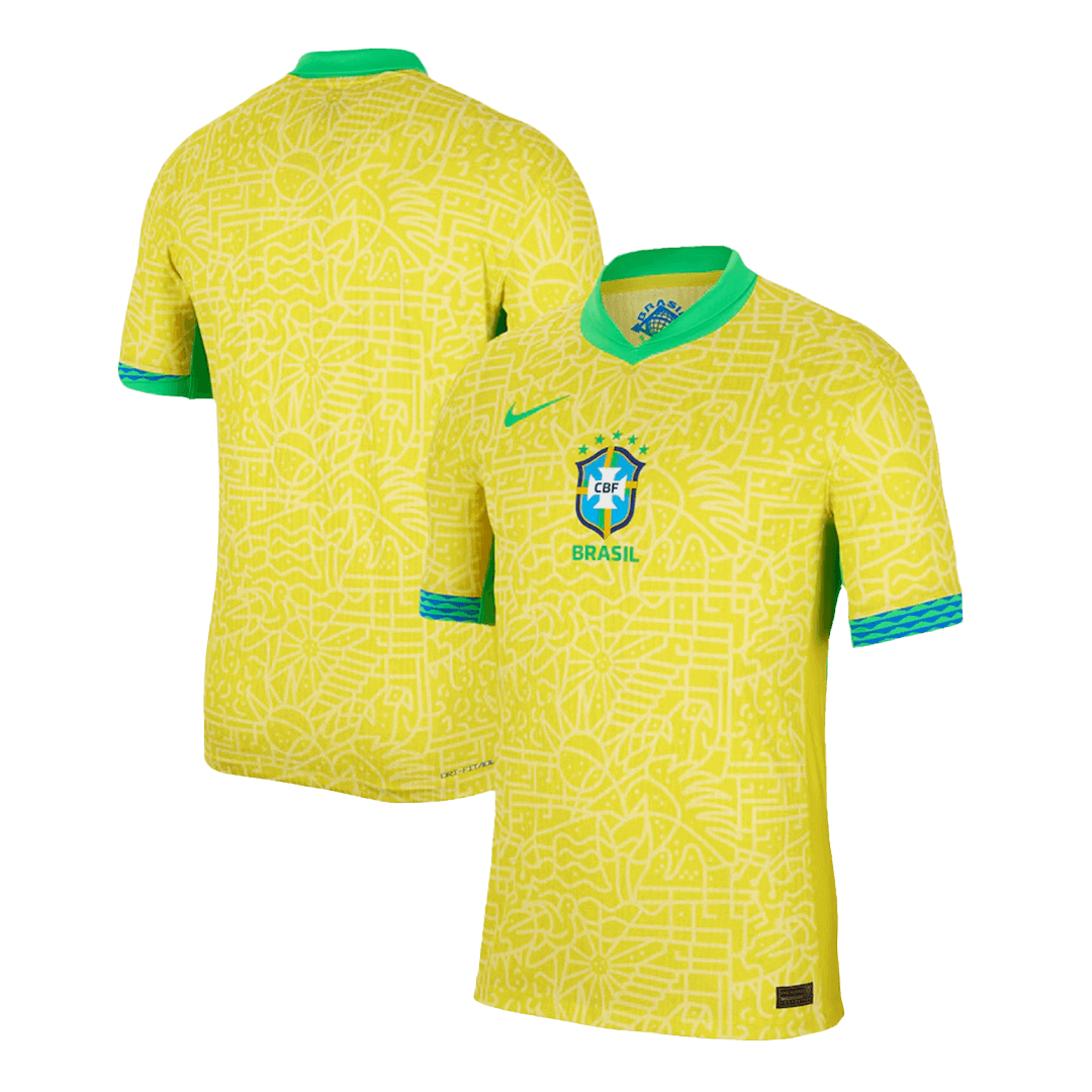 Brazil Home Jersey Authentic Copa America - gojersey
