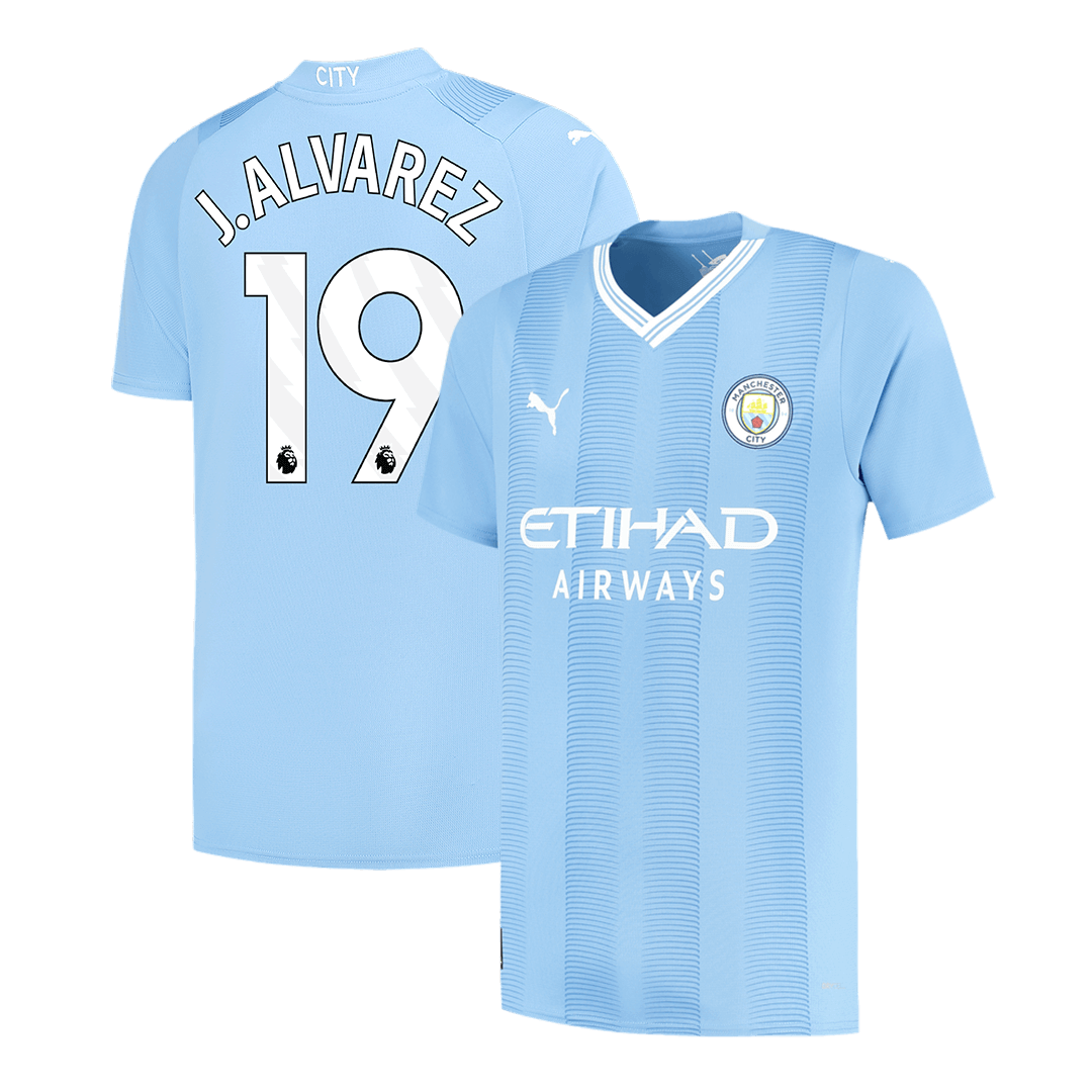 Manchester City J.ALVAREZ #19 Home Jersey 2023/24 - gojersey