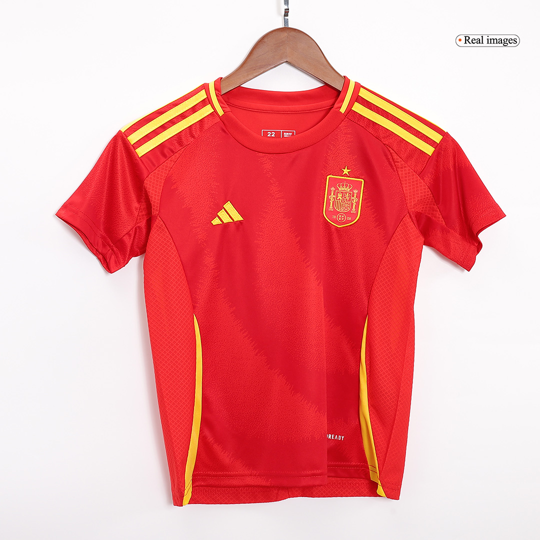 Spain Home Jersey Kit EURO Kids(Jersey+Shorts) - gojersey