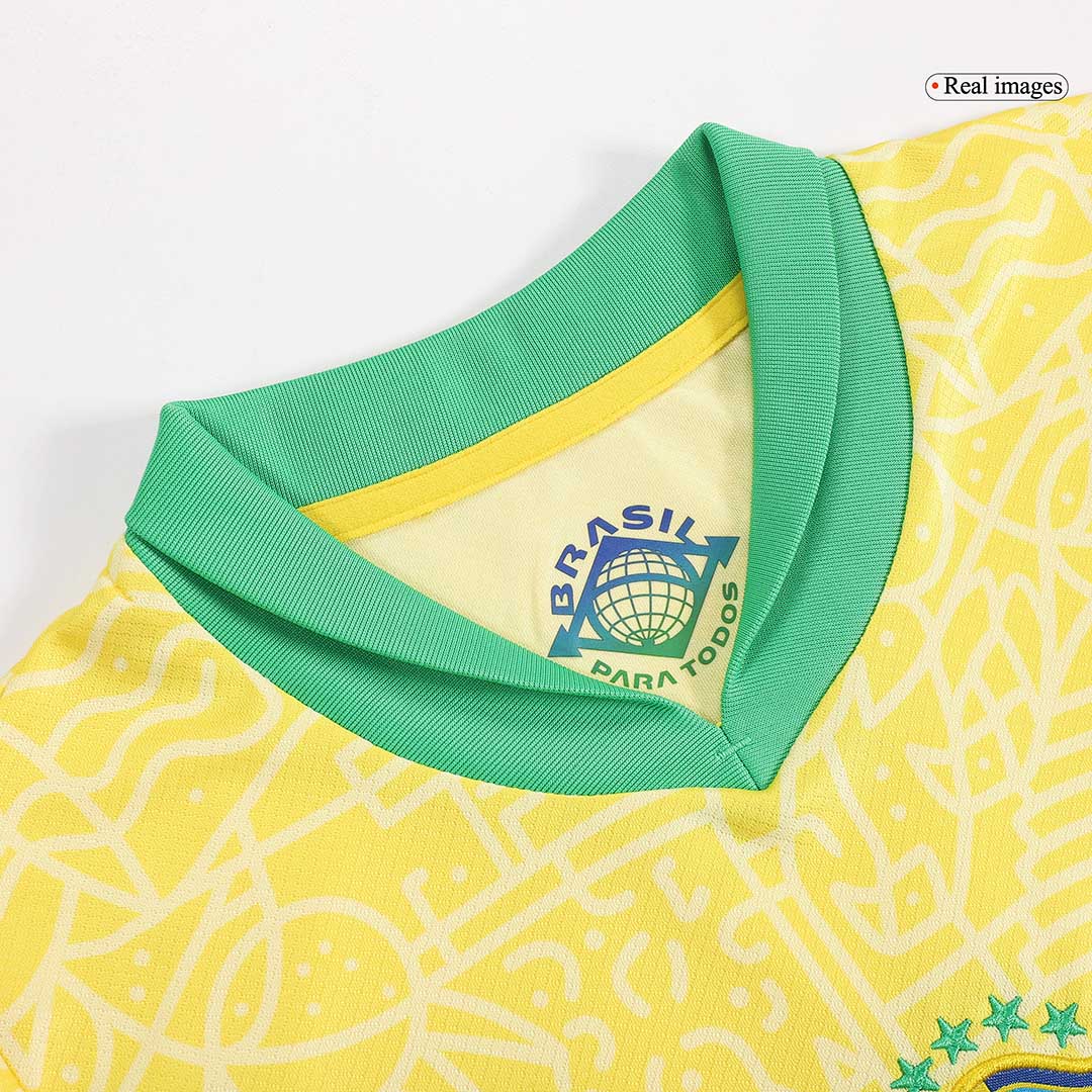 Brazil Home Jersey Kit Copa America Kids(Jersey+Shorts+Socks) - gojersey