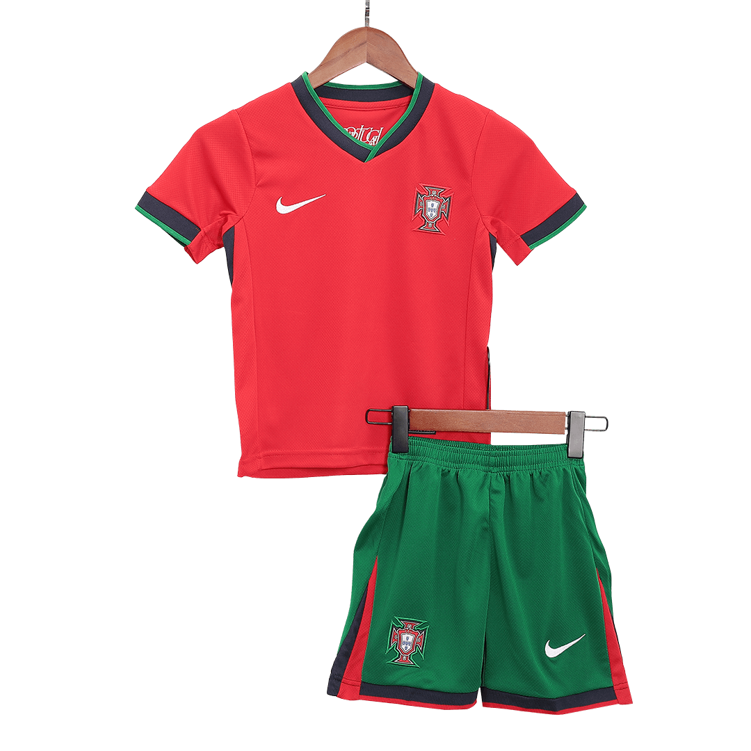 Portugal Home Jersey Kit EURO Kids(Jersey+Shorts+Socks) - gojersey