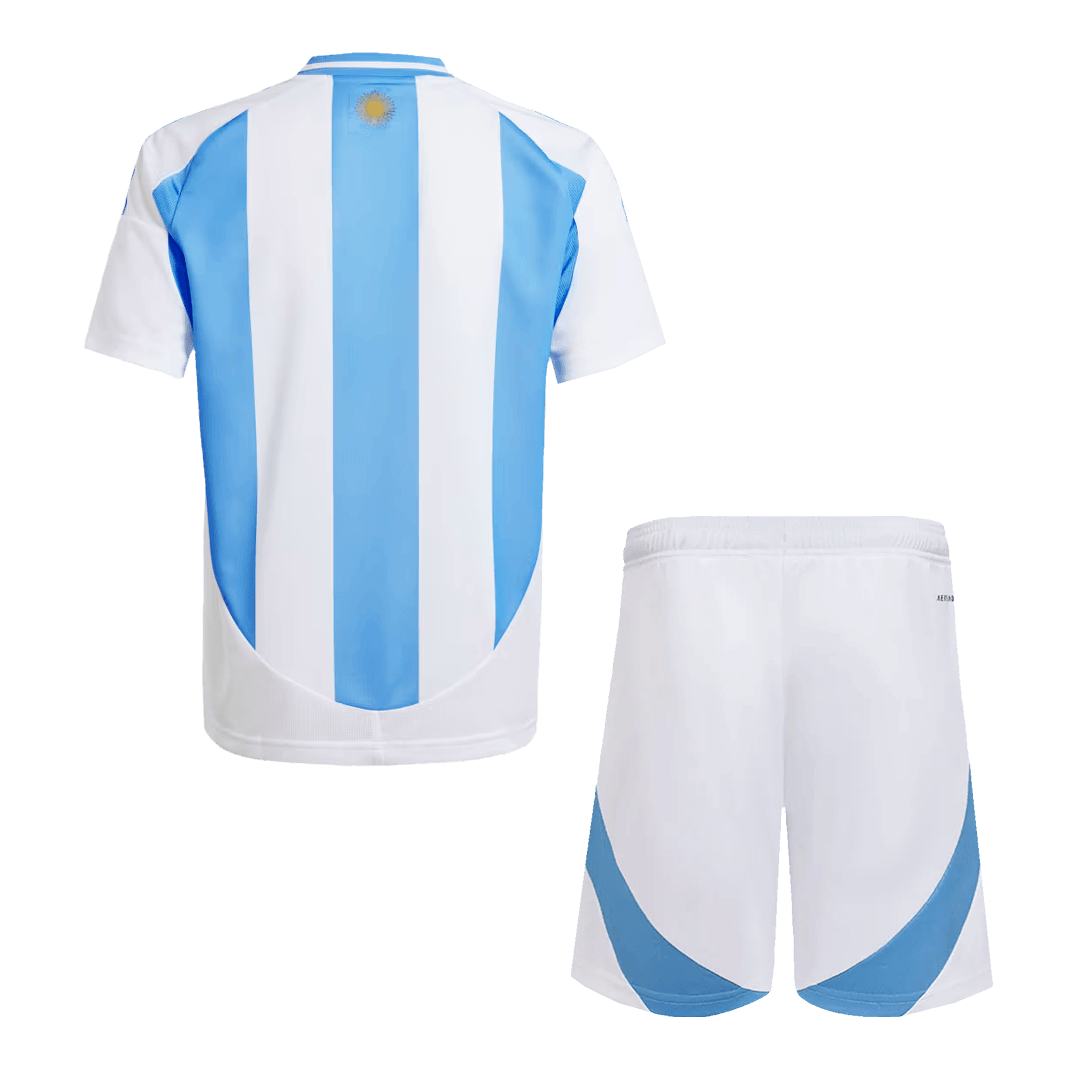 Kid's Argentina Home Soccer Jersey Kit(Jersey+Shorts) Copa America - gojersey