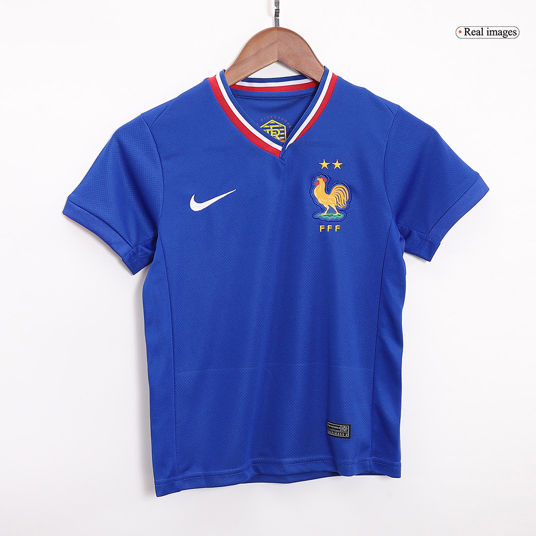 France Home Jersey Kit EURO Kids(Jersey+Shorts) - gojersey