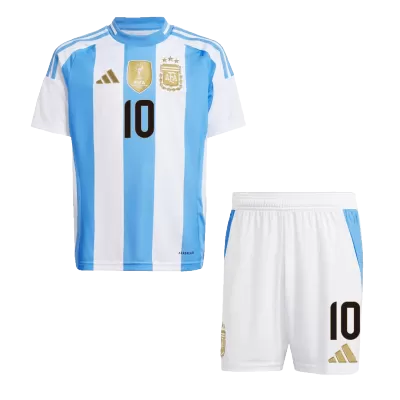 Argentina MESSI #10 Youth Jersey Kit Home 2024 (Jersey+Shorts) - gojersey