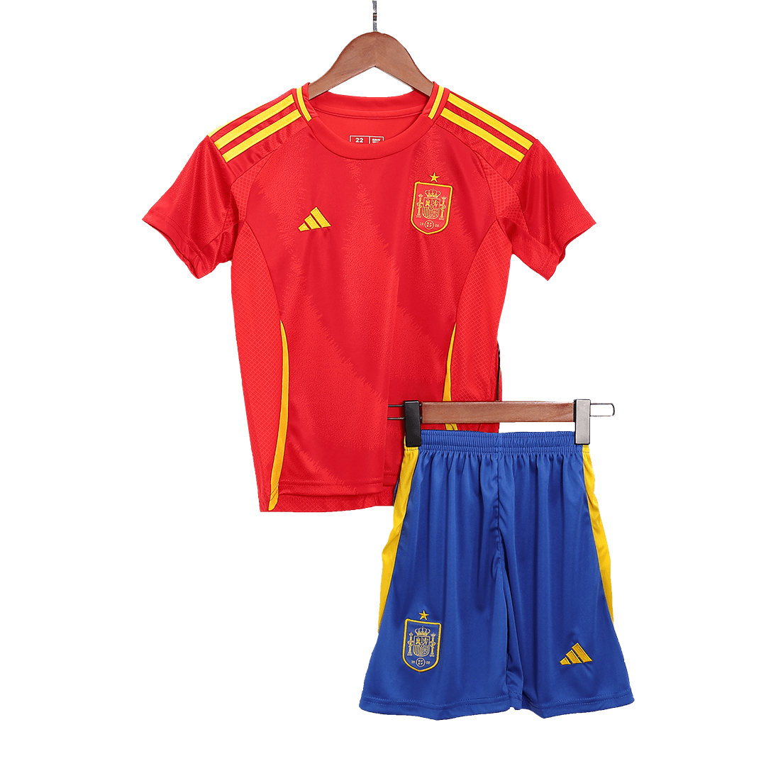 Spain Home Jersey Kit EURO Kids(Jersey+Shorts) - gojersey