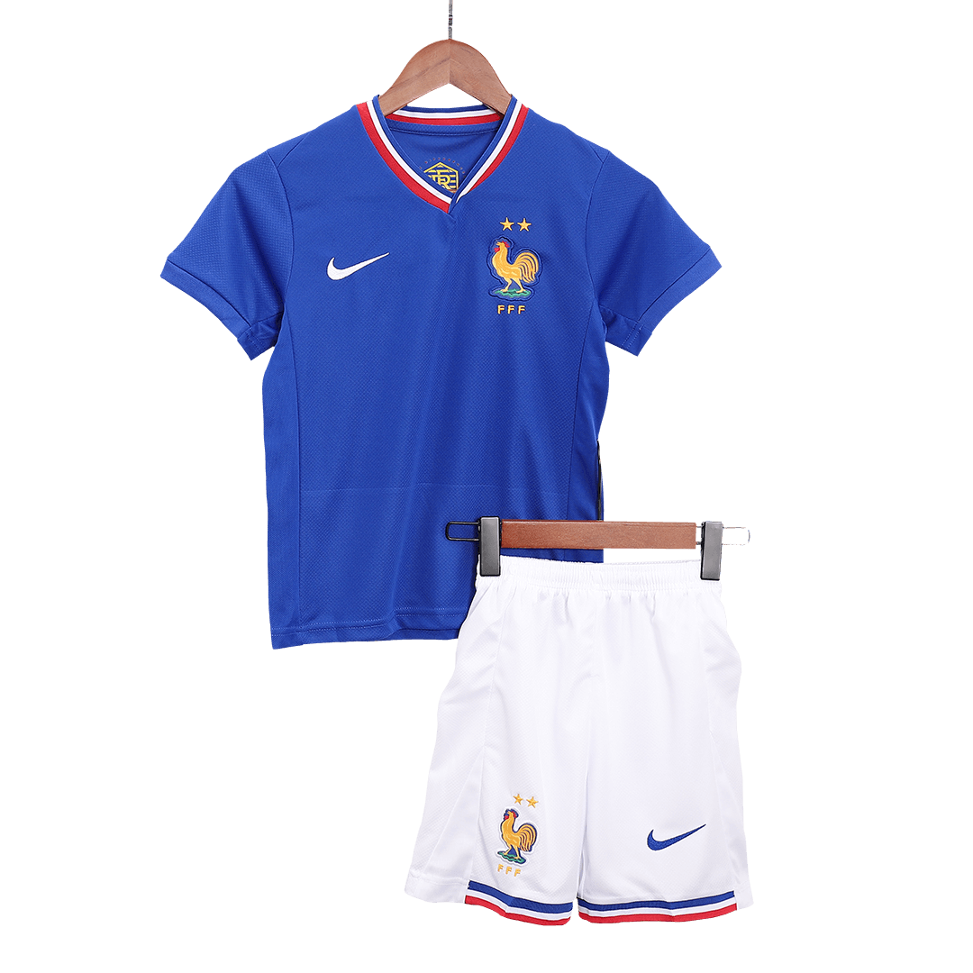 France Home Jersey Kit EURO Kids(Jersey+Shorts) - gojersey