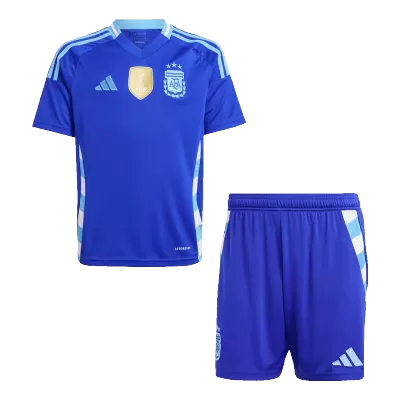Argentina Away Jersey Kit 2024 Kids(Jersey+Shorts) - gojersey