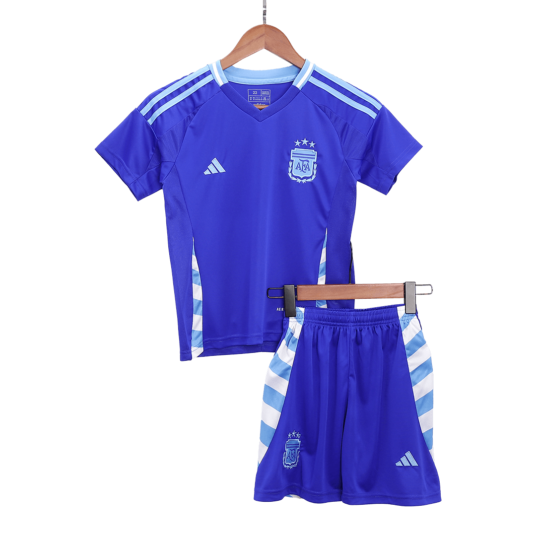 Argentina Away Jersey Kit Copa America Kids(Jersey+Shorts) - gojersey