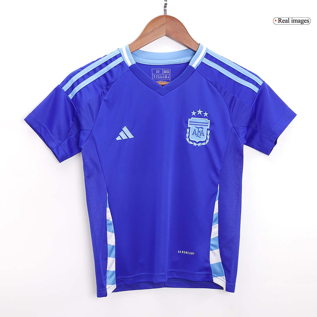 Argentina Away Jersey Kit Copa America Kids(Jersey+Shorts) - gojersey