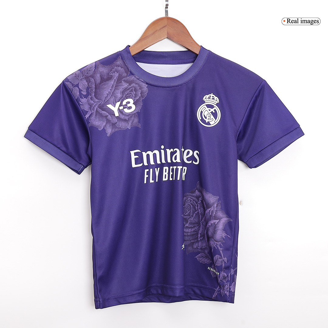 Real Madrid Fourth Away Jersey Kit 2023/24 Kids(Jersey+Shorts) - gojersey