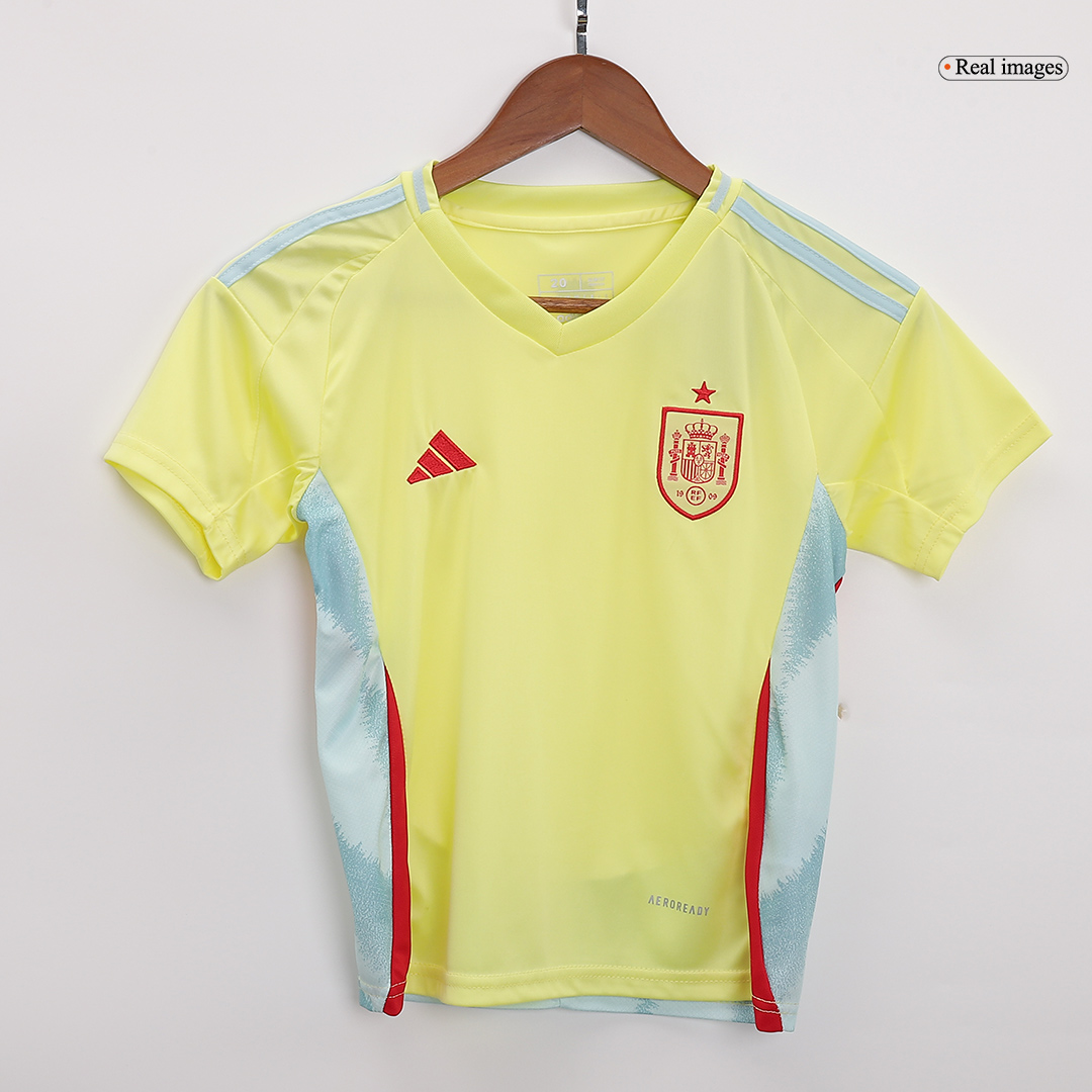 Spain Away Jersey Kit EURO Kids(Jersey+Shorts+Socks) - gojersey