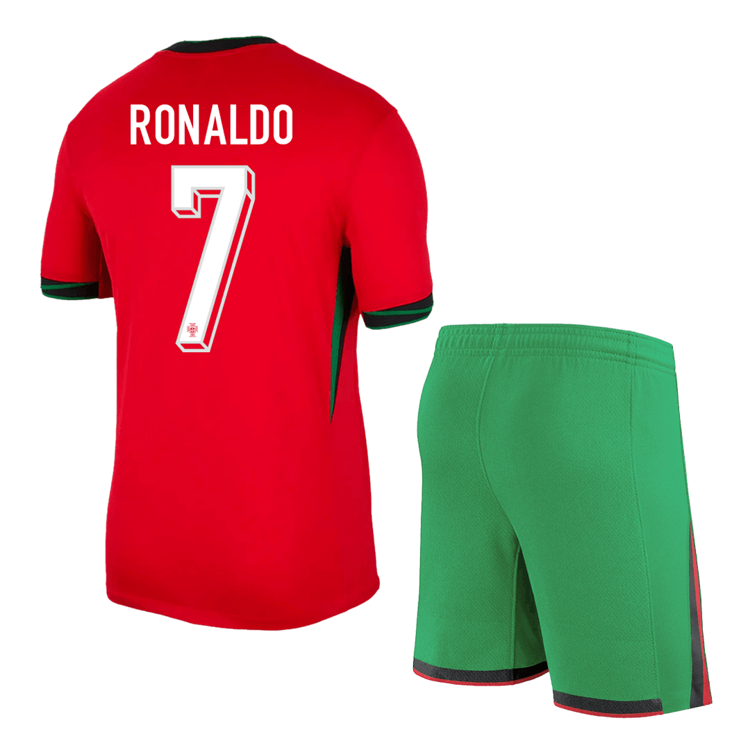 Portugal RONALDO #7 Home Jersey Kit EURO (Jersey+Shorts) - gojersey