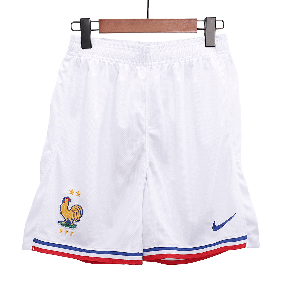 France Home Soccer Shorts - gojersey