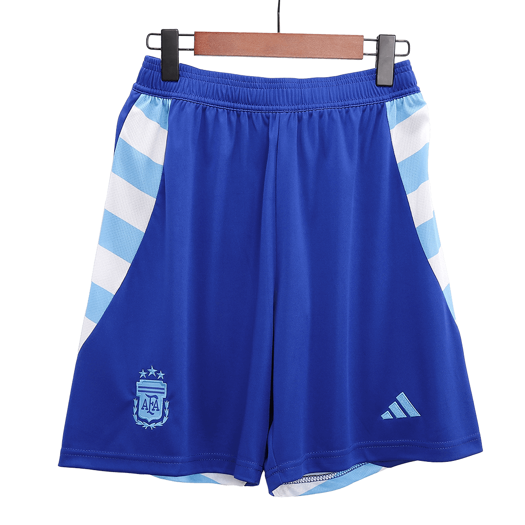Argentina Away Soccer Shorts - gojersey