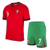 Portugal RONALDO #7 Home Jersey Kit EURO 2024 (Jersey+Shorts) - gojersey