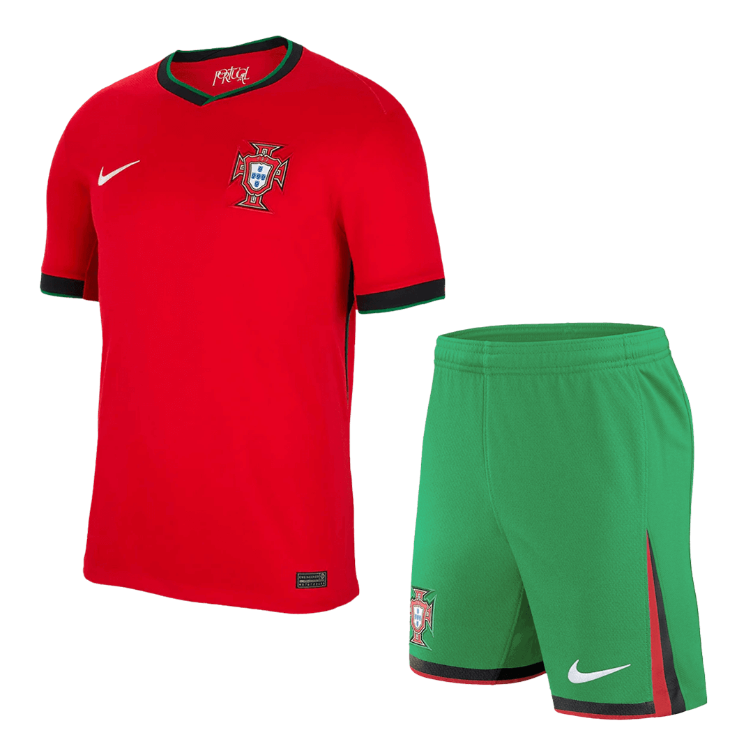 Portugal Home Jersey Kit EURO (Jersey+Shorts) - gojersey