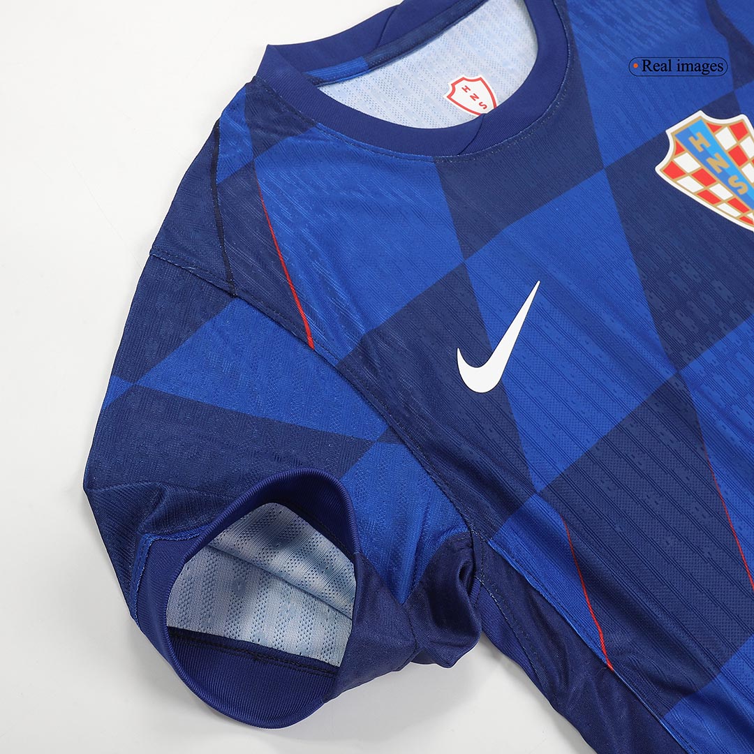 Croatia Away Jersey Authentic EURO - gojersey