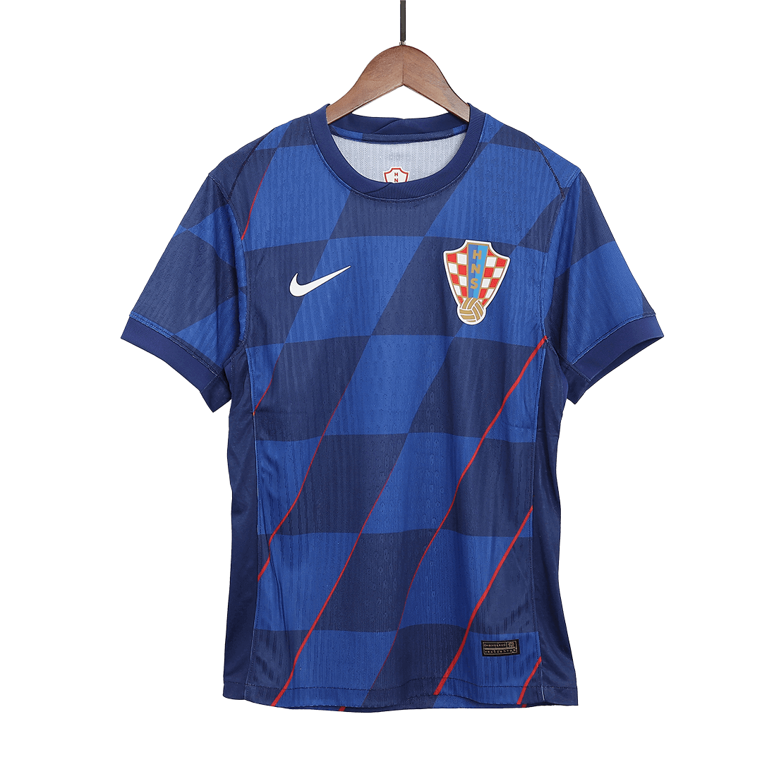 Croatia Away Jersey Authentic EURO - gojersey