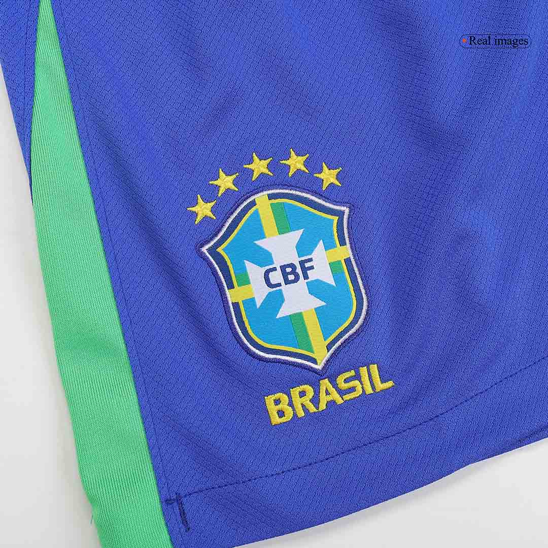 Brazil Home Soccer Shorts - gojersey