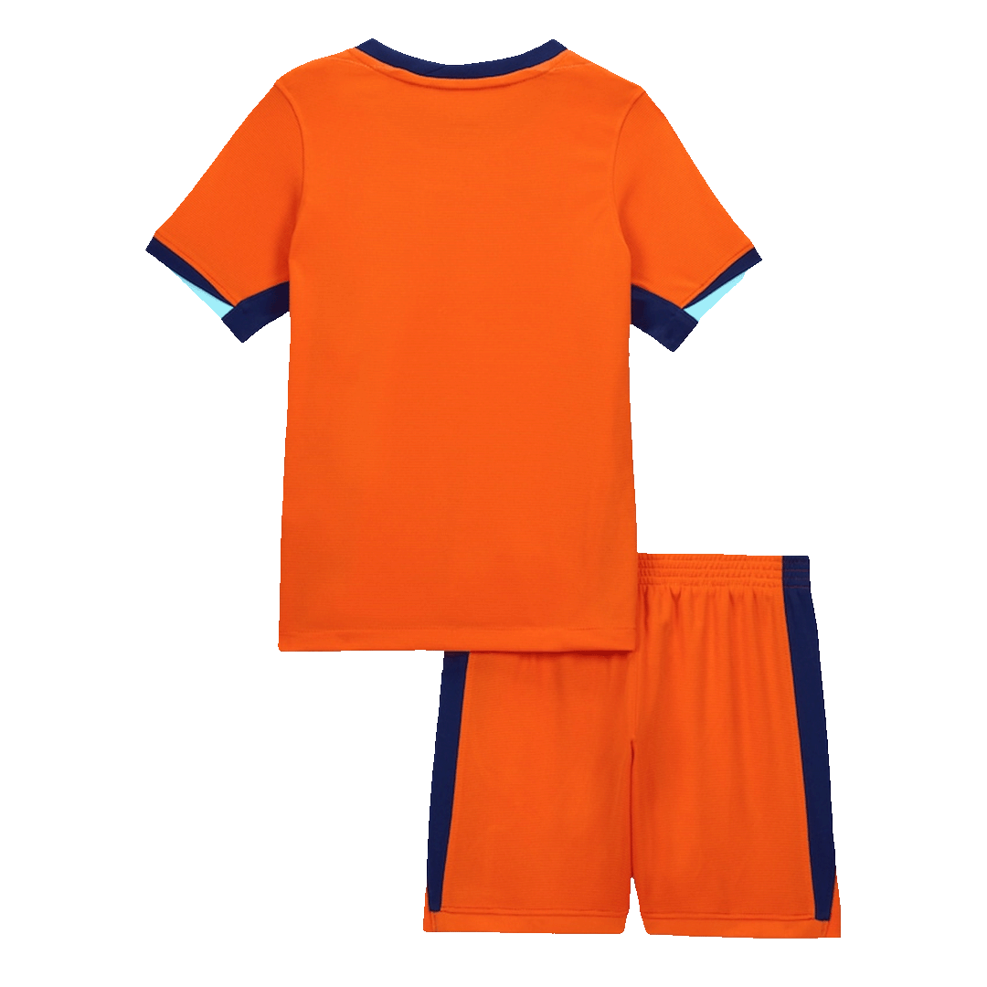 Netherlands Home Jersey Kit EURO Kids(Jersey+Shorts) - gojersey