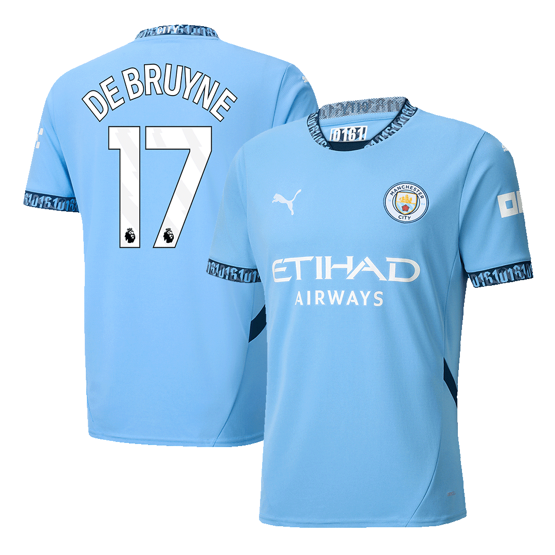 Manchester City DE BRUYNE #17 Home Jersey - gojersey