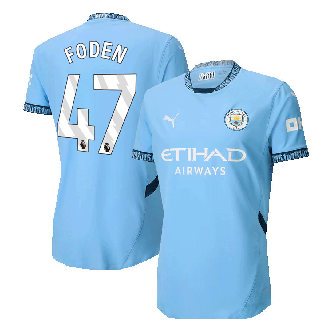 Manchester City FODEN #47 Home Jersey Authentic - gojersey