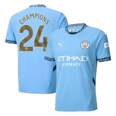 Manchester City CHAMPIONS #24 Home Jersey 2024/25 - gojersey