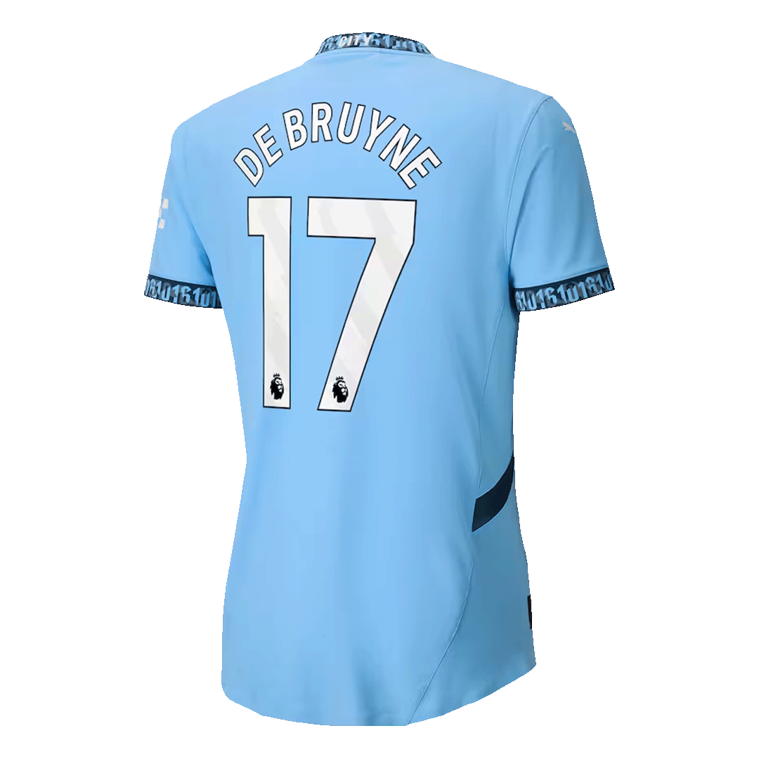 Manchester City DE BRUYNE #17 Home Jersey Authentic - gojersey