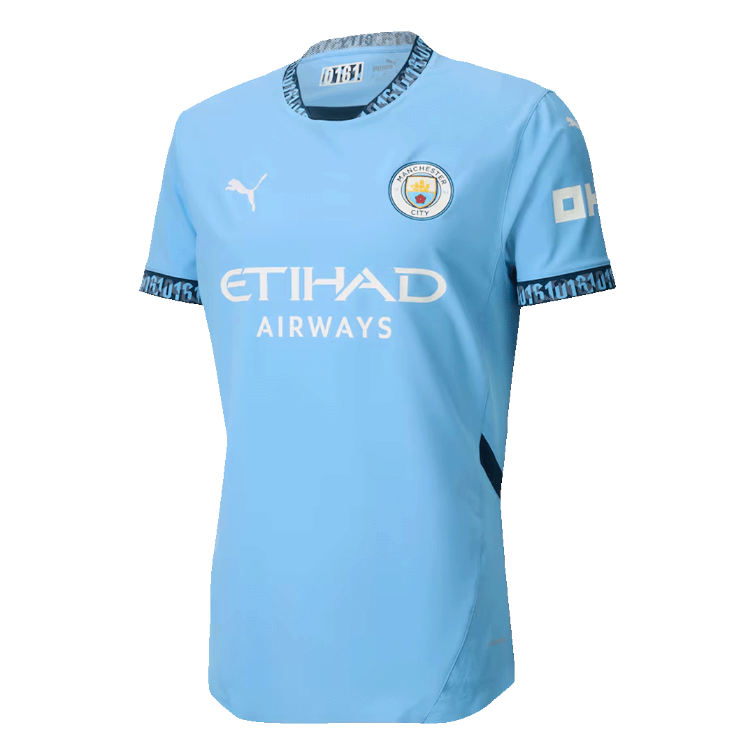Manchester City Home Jersey Authentic - gojersey