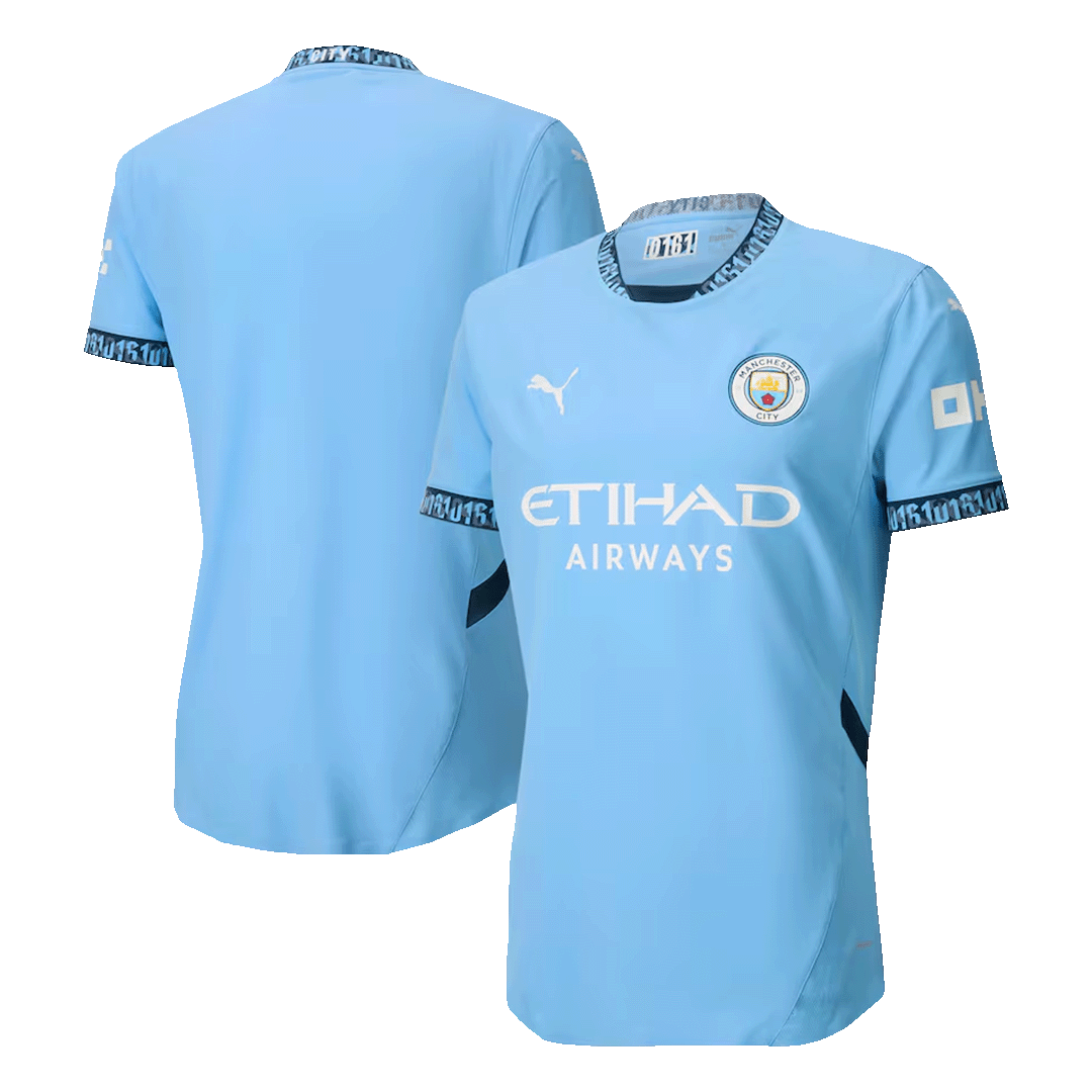 Manchester City Home Jersey Authentic - gojersey
