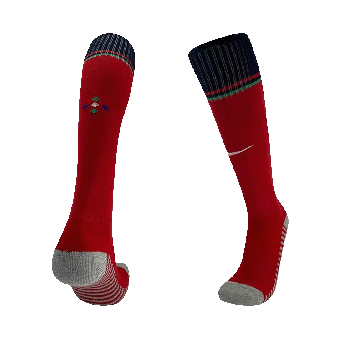 Portugal Home Soccer Socks - gojersey