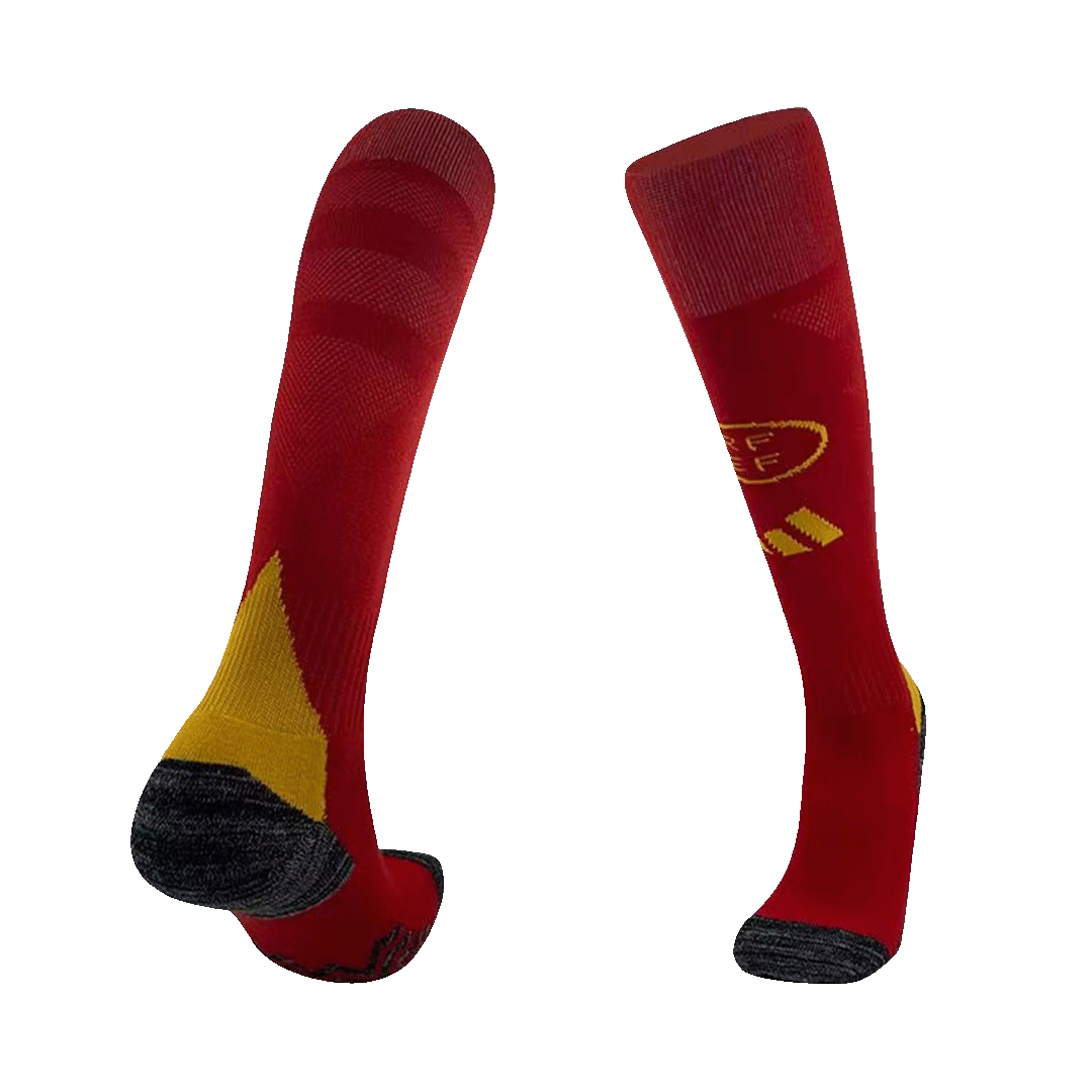 Spain Home Soccer Socks Kid - gojersey