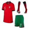 Portugal RONALDO #7 Home Jersey Kit EURO Kids(Jersey+Shorts+Socks) - gojersey