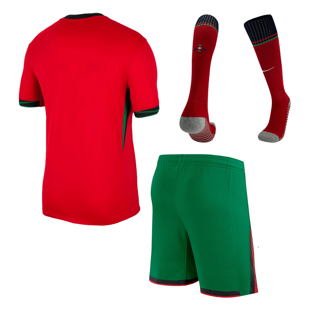 Portugal Home Jersey Kit EURO (Jersey+Shorts+Socks) - gojersey