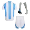 Argentina Home Jersey Kit Copa America Kids(Jersey+Shorts+Socks) - gojersey