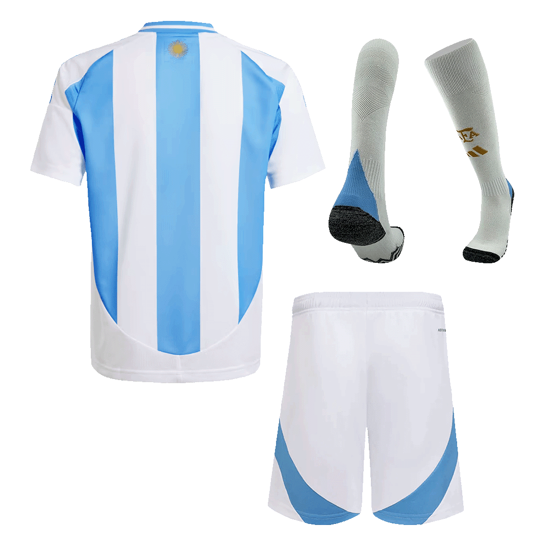 Argentina Home Jersey Kit Copa America Kids(Jersey+Shorts+Socks) - gojersey