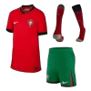 Portugal Home Jersey Kit EURO Kids(Jersey+Shorts+Socks) - gojersey