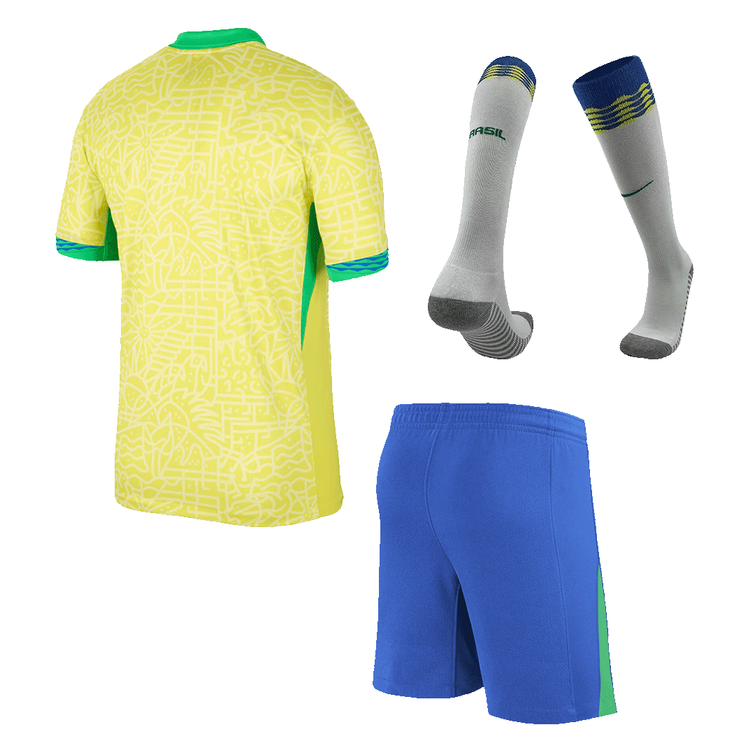 Brazil Home Jersey Kit Copa America (Jersey+Shorts+Socks) - gojersey